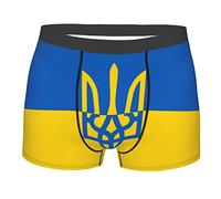 Ahdyr Drapeau ukrainien Ukraine Nouveaux sous-vêtements pour Hommes Respirant Stretch Boxer Slips Doux caleçons Hommes Boxer Leggings