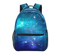 Ahdyr Hommes Femmes Durable Polyester Galaxy Nebula Space Art Daypack Bookbag Grande Capacité Sac à Bandoulière avec Bretelles Rembourrées pour Escalade Voyage Marche Cyclisme