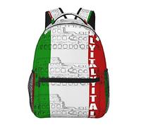 Ahdyr Hommes Femmes Léger Italie Drapeau Italien Colisée Romain Art Sac À Dos Grande Capacité Sac À Main Avec Bretelles Rembourrées pour Sports Travail Marche Cyclisme