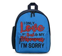 Ahdyr Je n'aime que mon lit et ma maman, je suis désolé, sac à dos unisexe, sac à bandoulière léger pour ordinateur portable, sac à dos décontracté, sacs d'extérieur