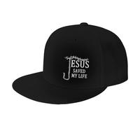 Ahdyr Jésus m'a sauvé la Vie pour Hommes Casquettes de Camionneur Casquettes de Baseball réglables pour Hommes Noir