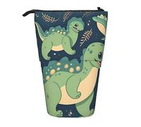 Ahdyr Mignon Dinosaure Debout Trousse À Crayons, Jolie Pochette À Stylo, Pochette De Papeterie Télescopique Maquillage Cosmétique Sac pour Le Bureau des Femmes