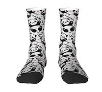 Ahdyr Panda Bear Pattern Chaussettes athlétiques pour femmes Chaussettes à la mode Chaussettes fantaisie Absorbant la sueur Running The Calf