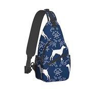 Ahdyr Sac à bandoulière pour homme femme multifonction antivol cartable cartable dos de voyage dos cartable, un pointeur à poil court chien épaule sac à bandoulière de poitrine
