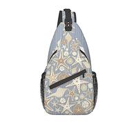 Ahdyr Sac à dos à bandoulière Tree Winter Season, sac à bandoulière léger pour femmes hommes, sac à dos décontracté pour l'extérieur