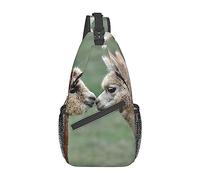 Ahdyr Sac à dos drôle en alpaga, sac à bandoulière léger pour femmes hommes, sac à dos décontracté pour l'extérieur