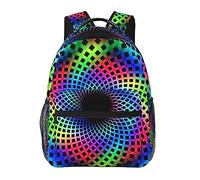 Ahdyr Sac à dos léger pour le camping, les affaires, la marche, le cyclisme, la grande capacité, le vol, le sac à dos polyvalent, Rainbow Tie Dye Line, le sac à dos de randonnée en plein air