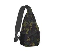 Ahdyr Sling Backpack Voyage Randonnée Daypack Camo-Hunting-Grassland Rope Crossbody Sac à bandoulière