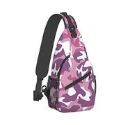 Ahdyr Sling Backpack Voyage Randonnée Daypack Camo-Military-Hipster-Pink Rope Crossbody Sac à bandoulière