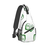 Ahdyr Sling Backpack Voyage Randonnée Daypack Chinese-Mahjong-Tile-Plaid Corde Crossbody Shoulder Bag