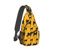 Ahdyr Sling Backpack Voyage Randonnée Daypack Japan-Shiba-Inu-Orange Rope Crossbody Shoulder Bag