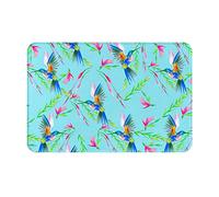 Ahdyr Tapis de Sol d'intérieur et d'extérieur de Fleur de Colibri coloré