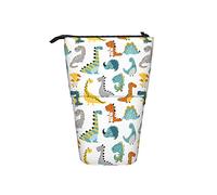 Ahdyr Trousse à Crayons Dinosaure enfantin Boho Dino Stylo Support télescopique Papeterie Support de Rangement Pochette Fournitures Scolaires pour étudiant Artiste Bureau infirmière