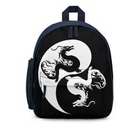 Ahdyr Yin Yang Dragons Sac à dos unisexe léger pour ordinateur portable, sac à bandoulière décontracté, sacs d'extérieur