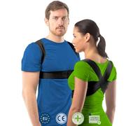 aHeal Correcteur de posture - Redresseur de dos - Ceinture dorsale - Homme et femme - Ceinture pour le dos - Redresse dos - Ceinture maintien dos - Ceinture de posture - Taille 1 Noir