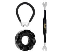 AHEJIOO Lot de 3 démonte-pneus de vélo, clé à rayons, clé à rayons, clé à rayons, clé à rayons, tendeur de rayons de vélo, clé à rayons de vélo