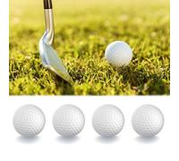 AHEJIOO Lot de 4 balles de golf, balles de golf, balles en caoutchouc de qualité supérieure, mini golf, balles de golf, tapis de putting, balles de golf colorées, entraînement de golf