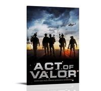 AHEUWAEBE Act of Valor Poster sur toile - Art mural esthétique - Poster d'art moderne pour salon - 50 x 75 cm - Style cadre