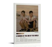 AHEUWAEBE Poster sur toile « A Murder At The End Of The World » - Art mural esthétique - Couverture - Poster d'art moderne pour salon - 50 x 75 cm - Style cadre