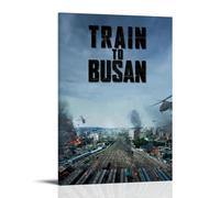 AHEUWAEBE Poster sur toile « Train to Busan » - Art mural esthétique - Peinture d'art moderne pour salon - 30 x 45 cm - Style cadre