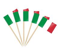 AhfuLife 200PCS Cure-dent Drapeau Italie, Pic Italien pour Topper de Coupe, Cure Dent pour Jardin Bar Fête Fourniture Pub Décoration Euro Football Match
