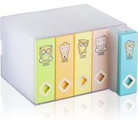 AhfuLife Boîte de Rangement Colorée pour CD ou DVD 120 Disques, Classeur CD ou DVD pour Collection, Bureau ou Maison (Coloré)