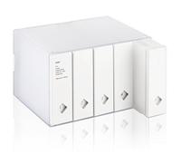 AhfuLife Boîte de Rangement Colorée pour CD ou DVD 120 Disques, Classeur CD ou DVD pour Collection, Bureau ou Maison (Blanc)