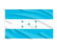 AhfuLife Grande Drapeau du Honduras 90x150cm, 1Pcs Drapeau Hondurien Double Face avec œillets en Laiton en Polyester pour Fête Nationale, Coupe du Monde, Ligue des Nations, Jardin, Bar