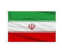 AhfuLife Grande Drapeau Iran 90×150cm, 1Pcs Drapeau Iranien Double Face avec œillets en Laiton en Polyester pour Fête Nationale Jadin Bar Marches