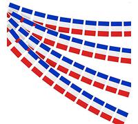 AhfuLife Guirlande Drapeau Francais, 30 Drapeaux France Bannière pour Celebration Coupe du Monde 6 Pays Tournoi de Rugby 2026 Eurovision Concours de Chant Euro Foot Fête Nationale (4 Pcs, 14×21cm-11m)