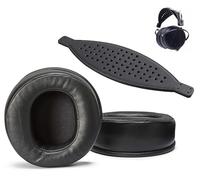 AHG Accessories House Global AHG Premium Coussinets d'oreille et Bandeau LCD compatibles avec Les Casques Audeze LCD-2 LCD-3 LCD-4 LCD-4z LCD-X LCD-XC LCD-MX4 et LCD-GX (Noir). Coussinets d’Oreille e