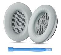 AHG Coussinets d'oreille compatibles avec Casques Bose QuietComfort 35 (QC35) QuietComfort 35 II (QC35 II). Cuir protéiné, Mousse Souple Haute densité, durabilité Accrue pour QC35/QC35 II Gris