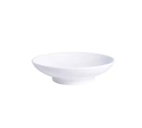 AHGFTYRDT Assiettes à dîner, assiettes à dessert, assiettes creuses, assiettes creuses, assiettes créatives pour hôtel, vaisselle chinoise, blanche, grande assiette froide en céramique (taille M)
