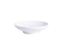 AHGFTYRDT Assiettes à dîner, plats à dessert, assiette haute profonde, assiette à soupe, assiette à dîner, vaisselle créative d'hôtel, vaisselle chinoise blanche, grande assiette froide, assiettes en