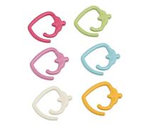 Ahgsup 24 Marqueurs de Point de Fraise, Forme Ouverte Hélicoïdale en Alliage de Zinc, Marqueurs de Tricot Multicolores pour les Projets de Crochet, D'artisanat et de Couture, Faci