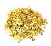 Ahgsup 4000 Pièces de Confettis étoiles de 10mm, Décor de Dispersion de | Matériau PVC, Réutilisable pour Noël, Mariages, anniversaires.