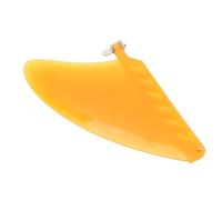 Ahgsup Aileron de Planche de Surf 4,6 Pouces, Contrôle amélioré, Aileron de Planche à Pagaie Durable pour Longboard, Construction en TPU (Jaune)