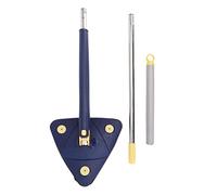 Ahgsup Balai Triangulaire Réglable avec Tête Rotative à 360° et Rallonge - Nettoyant pour Murs et Plafonds à Long Manche pour Coins, Plinthes, Fenêtres, Salle de Bain et Cuisine
