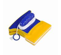 Ahgsup Brosse D'essuie-Glace pour Nettoyeur de Vitres, Nettoyant pour Vitres Magnétique Double Face avec 2 Cotons de Nettoyage Supplémentaires pour Fenêtres, Aquariums, Portes-Fen