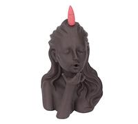 Ahgsup Brûleurs D'encens à Reflux, Support de Cascade de Sable Violet Exquis pour la Décoration de la Maison et du Bureau, 20 Cônes D'encens