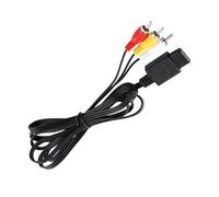 Ahgsup Câble Composite AV Cordon Vidéo Câble Connecteurs à Code Couleur de 1,8 M Sortie Vidéo Composite pour Moniteur TV Compatible pour N64