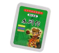 Ahgsup Cartes éducatives Chinoises de Quatre Romans Célèbres pour Un Apprentissage Amusant et Un Développement Créatif des Enfants, Matériau en Papier Sûr, Taille 4,7 X 3,5 X 1,6 Pouces (Marge d'eau)