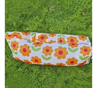 Ahgsup Chaise Longue Gonflable Confortable et Portable, en Fiber de Polyester Légère, pour Camping Pique-Nique, Festival de Musique (#2)