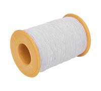 Ahgsup Cordon élastique de 0,5 Mm, Flexible, pour Bricolage, Bracelet Artisanal, Découpable pour Perles, Matériau en Polyester, Facile à Ranger pour L'artisanat de Bijoux