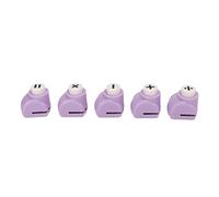 Ahgsup Formes de Perforatrices en Papier Artisanal de Symboles Mathématiques, Mini Perforatrice Durable avec Poignée Ergonomique, Parfaite pour les œuvres D'art des Enfants, 5 Pièces