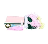 Ahgsup Kit de Bouquet de Tiges de Chenille, Simulation Durable, Ensemble Artisanal de Fleurs Artisanales pour Décoration de Cadeau de Mariage