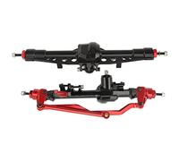 Ahgsup Kit de Mise à Niveau Durable de qualité Supérieure pour Essieu Droit en Alliage D'aluminium de Voiture RC pour Voiture Wraith RR10 90048 1/10 2 Unités (Noir Rouge)
