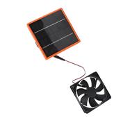 Ahgsup Kit de Ventilateur de Panneau Solaire, Solution de Refroidissement | Matériau ABS durable, Réduit la chaleur intérieure, Idéal pour les serres, Conception légère, Panneau solaire à haut