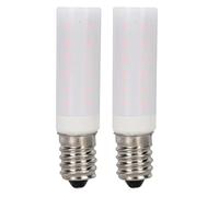 Ahgsup Lot de 2 Ampoules LED E12 Vacillantes à Effet de Flamme, Ampoules de Simulation de Feu Réalistes de 220 Lm pour Décoration de Fête Intérieure/extérieure, Patio, Lanternes et