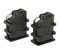 Ahgsup Mini Bidon D'huile de Réservoir de Carburant simulé de Voiture RC, Décoration Durable pour Voitures à Chenilles 1/8 1/10 42x34x20mm, 2 Unités (Vert foncé)